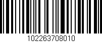 Código de barras (EAN, GTIN, SKU, ISBN): '102263708010'
