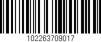 Código de barras (EAN, GTIN, SKU, ISBN): '102263709017'