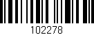 Código de barras (EAN, GTIN, SKU, ISBN): '102278'