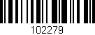 Código de barras (EAN, GTIN, SKU, ISBN): '102279'