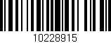 Código de barras (EAN, GTIN, SKU, ISBN): '10228915'