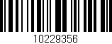 Código de barras (EAN, GTIN, SKU, ISBN): '10229356'