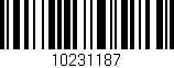 Código de barras (EAN, GTIN, SKU, ISBN): '10231187'