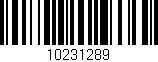 Código de barras (EAN, GTIN, SKU, ISBN): '10231289'