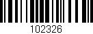 Código de barras (EAN, GTIN, SKU, ISBN): '102326'