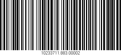 Código de barras (EAN, GTIN, SKU, ISBN): '10233711.883.00002'
