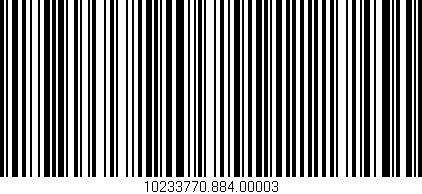 Código de barras (EAN, GTIN, SKU, ISBN): '10233770.884.00003'