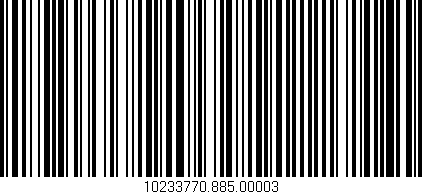 Código de barras (EAN, GTIN, SKU, ISBN): '10233770.885.00003'