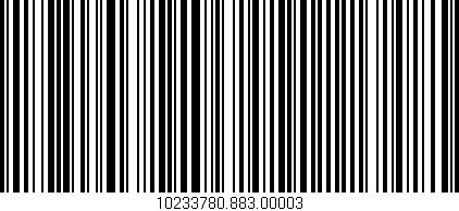 Código de barras (EAN, GTIN, SKU, ISBN): '10233780.883.00003'