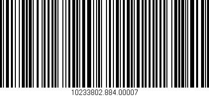 Código de barras (EAN, GTIN, SKU, ISBN): '10233802.884.00007'