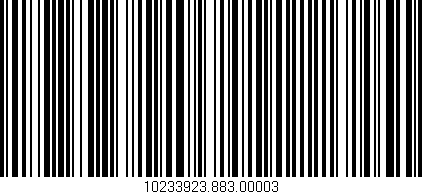 Código de barras (EAN, GTIN, SKU, ISBN): '10233923.883.00003'