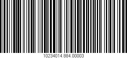 Código de barras (EAN, GTIN, SKU, ISBN): '10234014.884.00003'