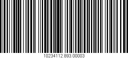 Código de barras (EAN, GTIN, SKU, ISBN): '10234112.893.00003'