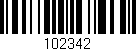 Código de barras (EAN, GTIN, SKU, ISBN): '102342'