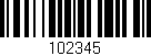 Código de barras (EAN, GTIN, SKU, ISBN): '102345'