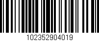 Código de barras (EAN, GTIN, SKU, ISBN): '102352904019'
