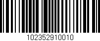 Código de barras (EAN, GTIN, SKU, ISBN): '102352910010'