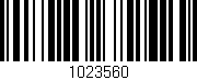 Código de barras (EAN, GTIN, SKU, ISBN): '1023560'