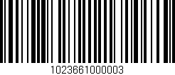 Código de barras (EAN, GTIN, SKU, ISBN): '1023661000003'