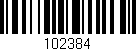 Código de barras (EAN, GTIN, SKU, ISBN): '102384'