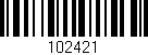 Código de barras (EAN, GTIN, SKU, ISBN): '102421'