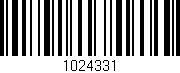 Código de barras (EAN, GTIN, SKU, ISBN): '1024331'