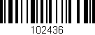Código de barras (EAN, GTIN, SKU, ISBN): '102436'