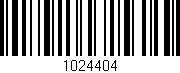 Código de barras (EAN, GTIN, SKU, ISBN): '1024404'