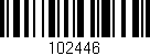 Código de barras (EAN, GTIN, SKU, ISBN): '102446'
