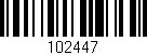 Código de barras (EAN, GTIN, SKU, ISBN): '102447'