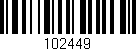 Código de barras (EAN, GTIN, SKU, ISBN): '102449'