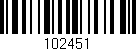 Código de barras (EAN, GTIN, SKU, ISBN): '102451'