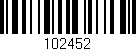 Código de barras (EAN, GTIN, SKU, ISBN): '102452'