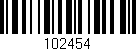 Código de barras (EAN, GTIN, SKU, ISBN): '102454'