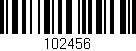 Código de barras (EAN, GTIN, SKU, ISBN): '102456'