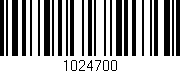 Código de barras (EAN, GTIN, SKU, ISBN): '1024700'