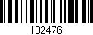 Código de barras (EAN, GTIN, SKU, ISBN): '102476'