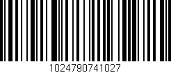 Código de barras (EAN, GTIN, SKU, ISBN): '1024790741027'