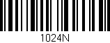 Código de barras (EAN, GTIN, SKU, ISBN): '1024N'