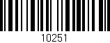 Código de barras (EAN, GTIN, SKU, ISBN): '10251'