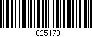 Código de barras (EAN, GTIN, SKU, ISBN): '1025178'