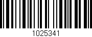 Código de barras (EAN, GTIN, SKU, ISBN): '1025341'