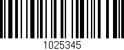 Código de barras (EAN, GTIN, SKU, ISBN): '1025345'