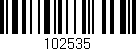 Código de barras (EAN, GTIN, SKU, ISBN): '102535'