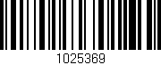 Código de barras (EAN, GTIN, SKU, ISBN): '1025369'