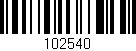 Código de barras (EAN, GTIN, SKU, ISBN): '102540'