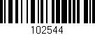 Código de barras (EAN, GTIN, SKU, ISBN): '102544'