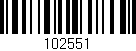 Código de barras (EAN, GTIN, SKU, ISBN): '102551'