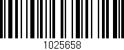 Código de barras (EAN, GTIN, SKU, ISBN): '1025658'