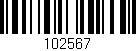 Código de barras (EAN, GTIN, SKU, ISBN): '102567'